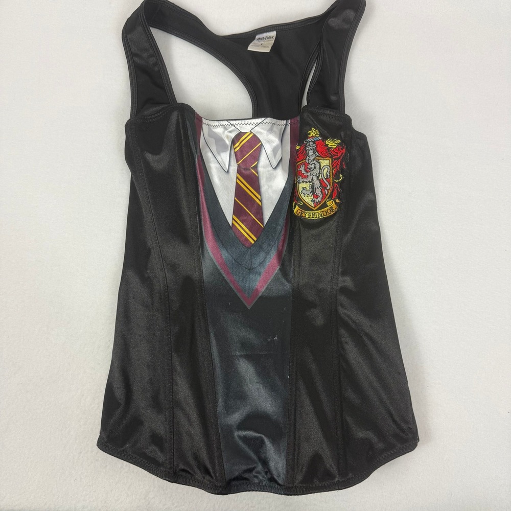 Harry Potter Gryffindor Corset Top Women's Large Black Cosplay Costume
